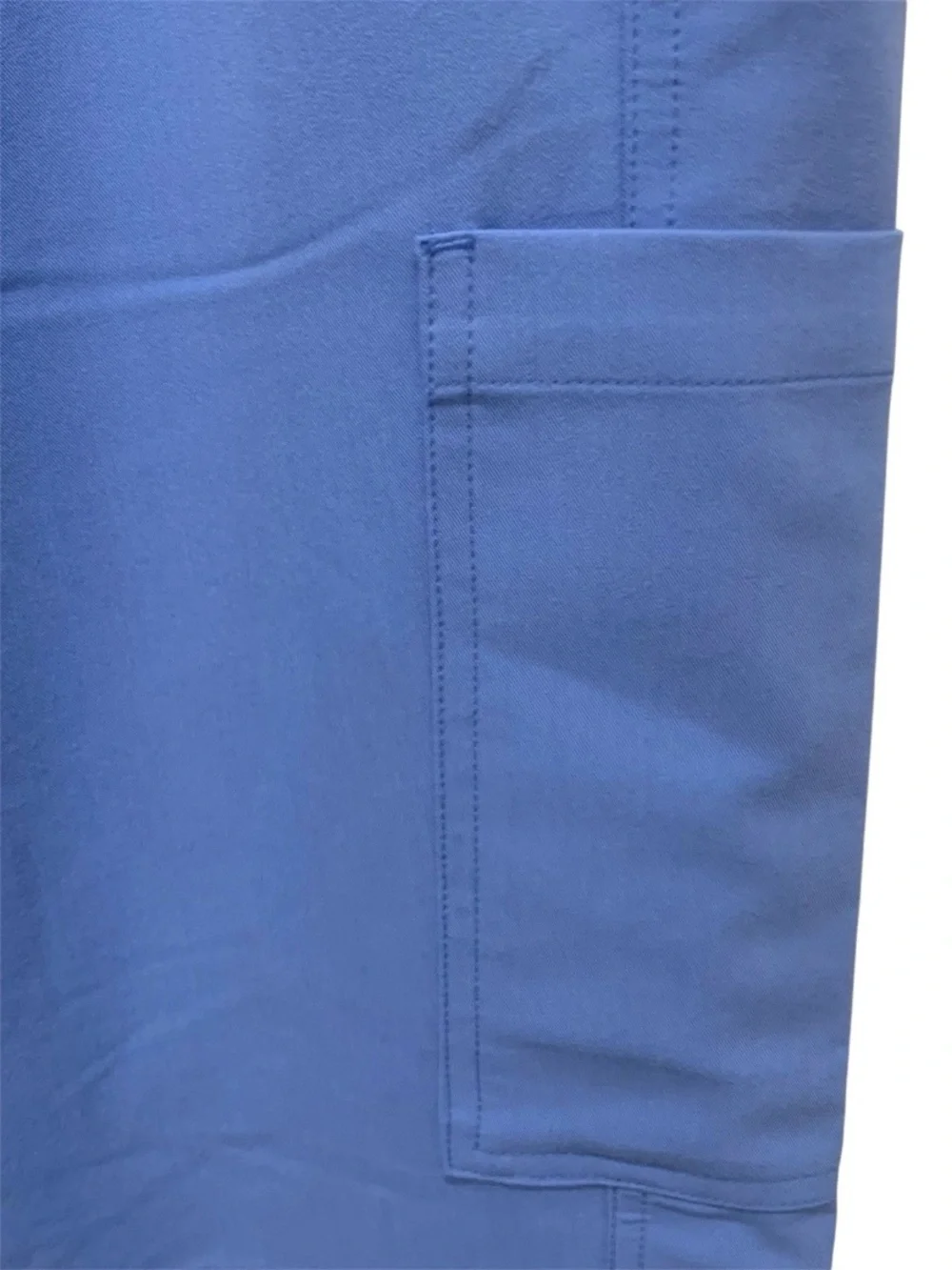 Figs Axim Straight Leg Scrub Pants Mens Sz Medium Ceil Blue Interior Drawstring